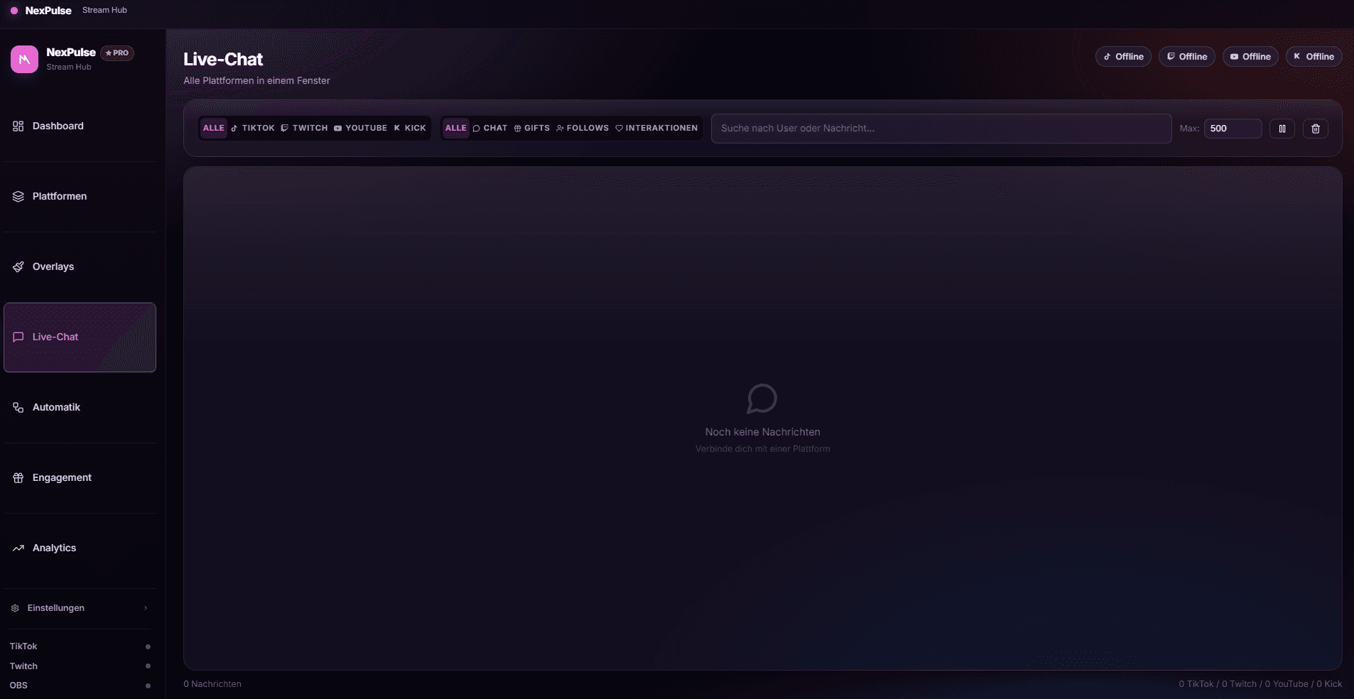 All four platforms. One chat.