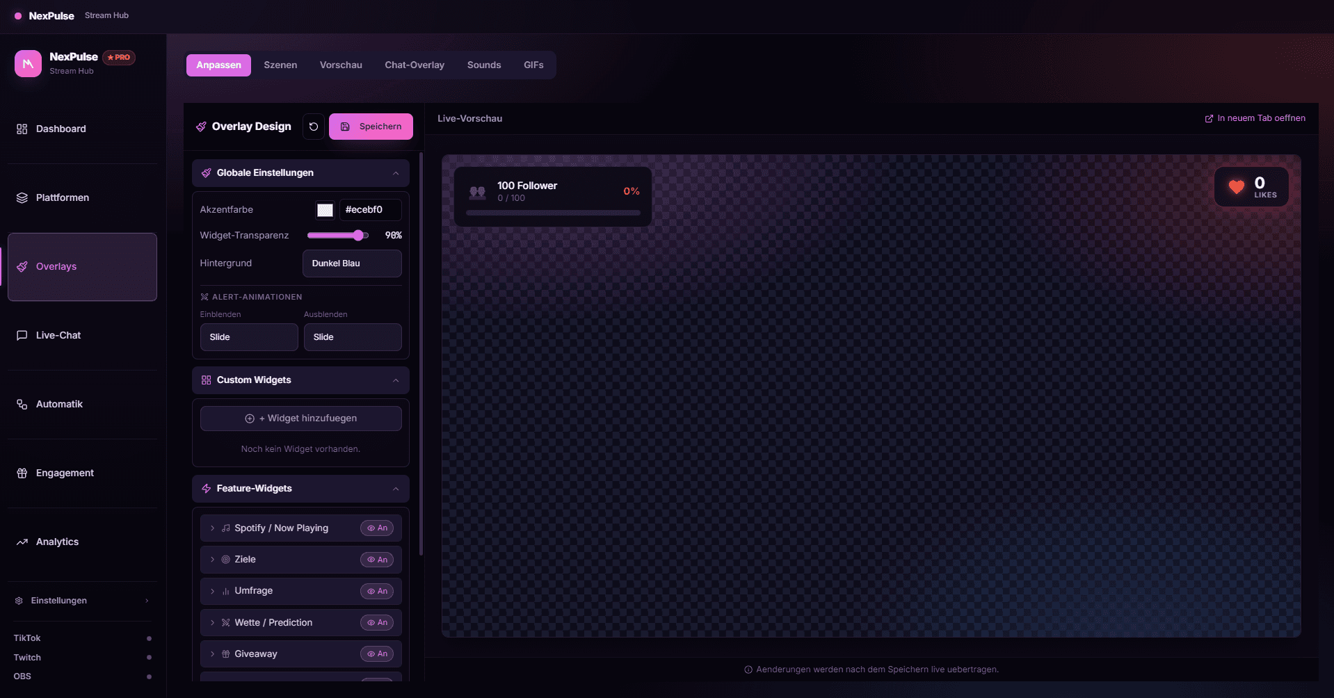 Your OBS looks exactly how you want.